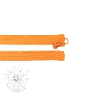 Zip dělitelný 75 cm orange