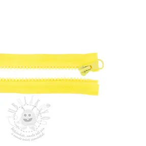 Zip dělitelný 65 cm yellow