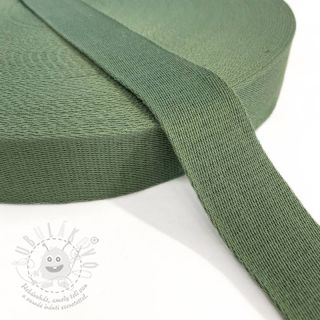 Popruh bavlna 4 cm old green