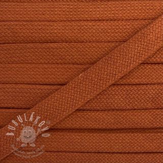 Bavlnená šnůra plochá 13 mm dark orange