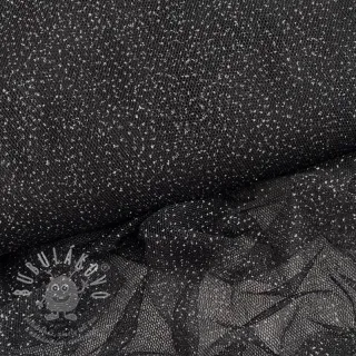 Tyl na TUTU ROYAL SPARKLE black silver