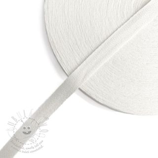 Keprová stuha bavlněná 15 mm white