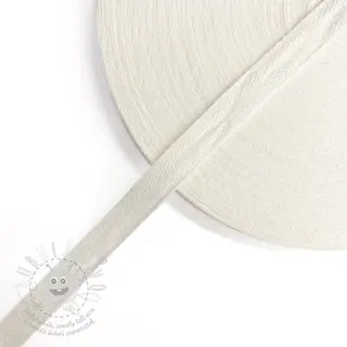 Keprová stuha bavlněná 15 mm off white