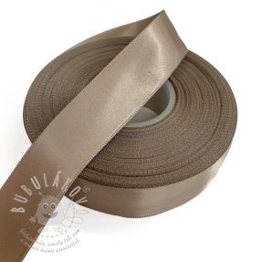 Saténová stuha oboustranná 25 mm taupe