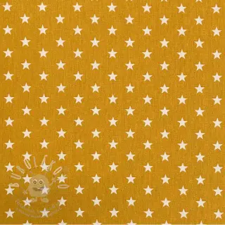 Bavlněná látka Petit stars ochre