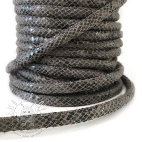 Semišová šňůra Snake grey