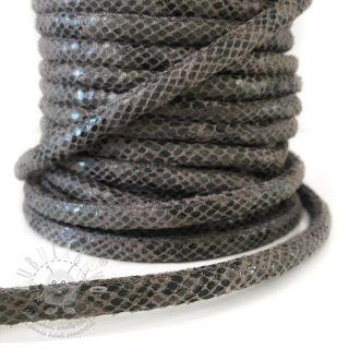 Semišová šňůra Snake grey