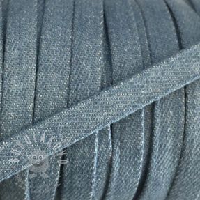 Bavlnená šnůra plochá 10 mm Denim baby blue