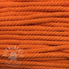 Bavlněná šňůra kroucená 12 mm oranžová