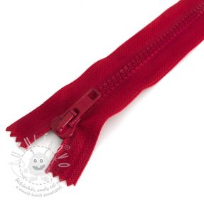 Zips kostený deliteľný 70 cm bordeaux