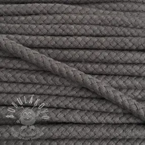 Bavlněná šňůra 8 mm dark grey