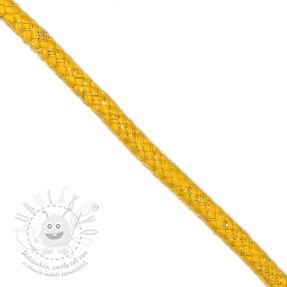 Šnůra Lurex 10 mm yellow