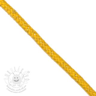 Šnůra Lurex 10 mm yellow