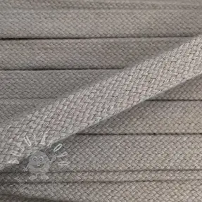 Bavlnená šnůra plochá 15 mm light grey