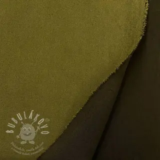 Semiš stretch army green