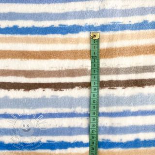Wellness Fleece Snoozy Fabrics Paint stripes old blue