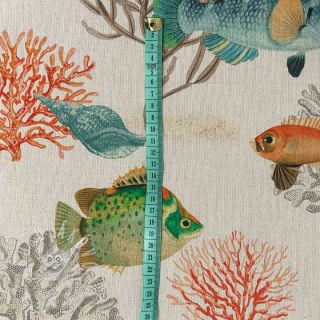 Dekorační látka Linenlook premium Reef Fish digital print