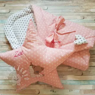 Bavlněná látka Petit stars mint