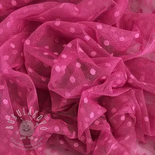 Tyl na TUTU SPOT dark fuchsia