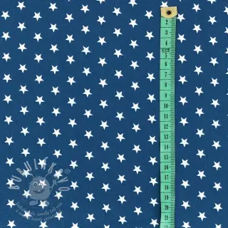 Bavlněná látka Petit stars indigo