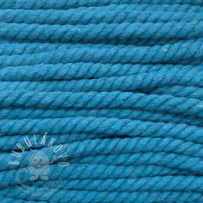 Bavlněná šňůra kroucená 12 mm jeans