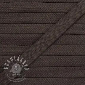 Bavlnená šnůra plochá 13 mm mocha