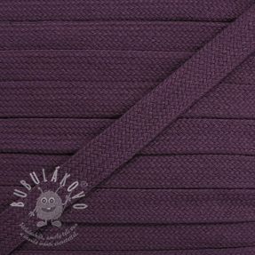 Bavlnená šnůra plochá 13 mm violet