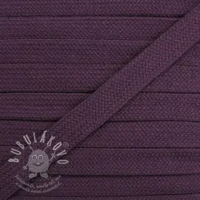 Bavlnená šnůra plochá 13 mm violet