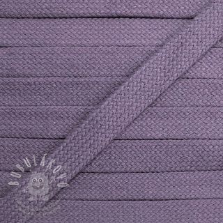 Bavlnená šnůra plochá 13 mm lavender