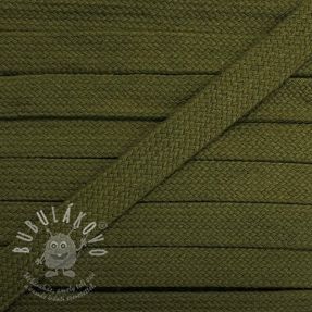 Bavlnená šnůra plochá 17 mm camo green