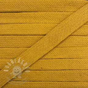 Bavlnená šnůra plochá 13 mm ochre