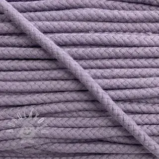 Bavlněná šňůra 8 mm lavender