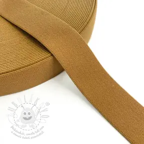 Guma hladká 3 cm dark camel