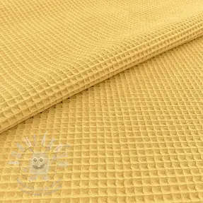 Bavlna s vaflovou vazbou soft yellow