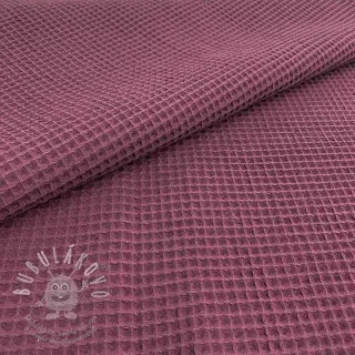 Bavlna s vaflovou vazbou purple