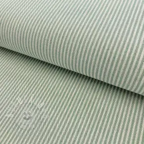 Dekorační látka DOBBY Colored stripe soft green