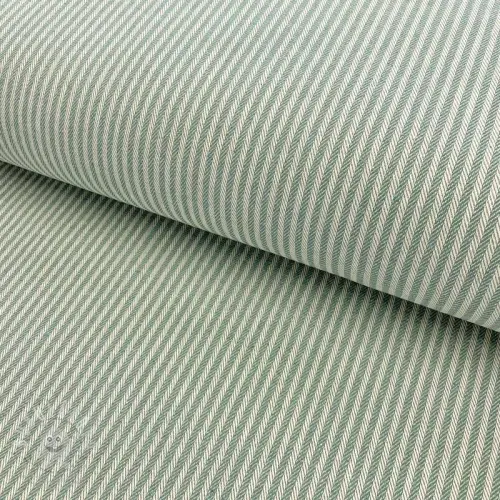 Dekorační látka DOBBY Colored stripe soft green