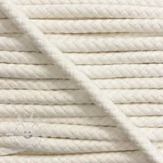 Bavlněná šňůra 8 mm off white