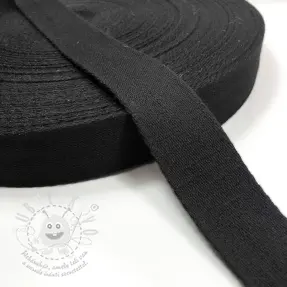 Popruh bavlna 4 cm black