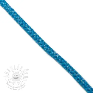 Šnůra Lurex 10 mm aqua