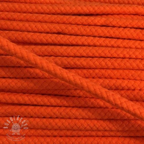 Levně Bavlněná šňůra 8 mm orange