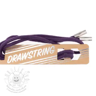 Šňůrka do kapuce s koncovkami 115 cm HEAD2 violet