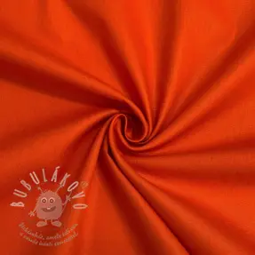 Bavlněný popelín flame orange