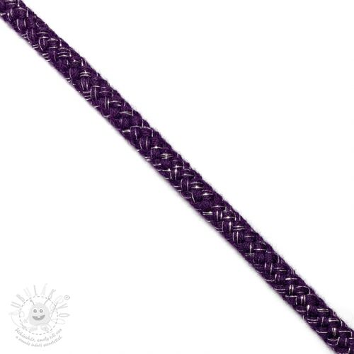 Šnůra Lurex 10 mm purple