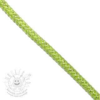 Šnůra Lurex 10 mm lime