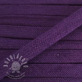 Bavlnená šnůra plochá 15 mm purple