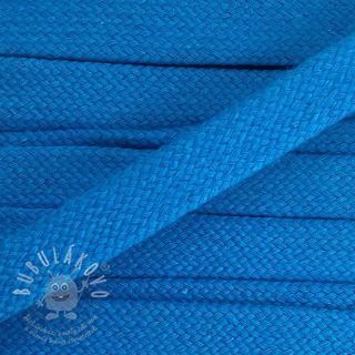 Bavlnená šnůra plochá 15 mm blue