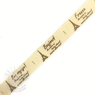 Bavlněná stuha Label Bon voyage