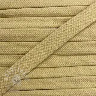 Bavlnená šnůra plochá 13 mm light yellow