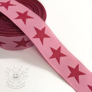 Stuha Stars pink/fuchsia